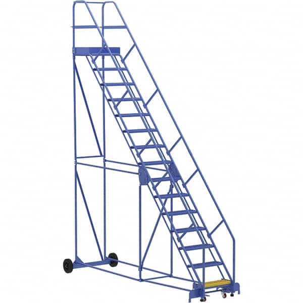 Vestil - 186" High 350 Lb Capacity 15 Step Ladder - Industrial Tool & Supply