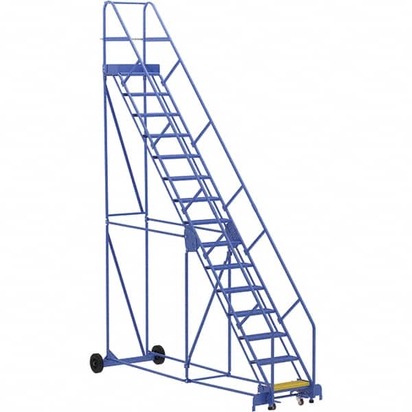 Vestil - 186" High 350 Lb Capacity 15 Step Ladder - Industrial Tool & Supply