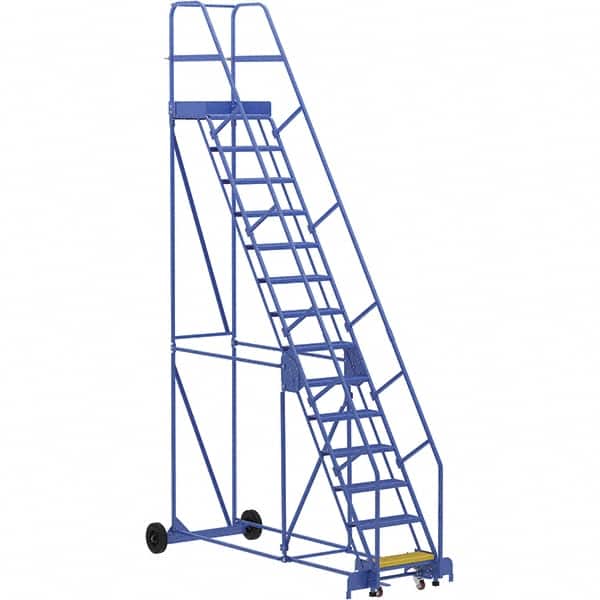 Vestil - 176" High 350 Lb Capacity 14 Step Ladder - Industrial Tool & Supply