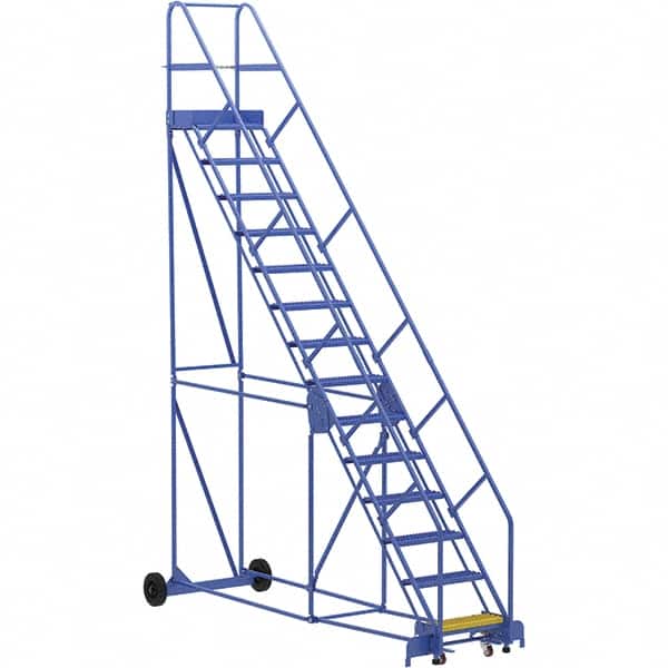 Vestil - 176" High 350 Lb Capacity 14 Step Ladder - Industrial Tool & Supply