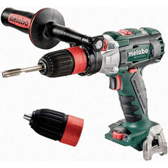 Metabo - 18 Volt 1/2" Chuck Pistol Grip Handle Cordless Drill - 600/2050 RPM, Keyless Chuck, Reversible, Lithium-Ion Batteries Not Included - Industrial Tool & Supply