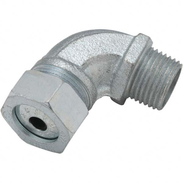 Hubbell-Raco - 0.375 to 0.25" Liquidtight Elbow Strain Relief Cord Grip - Industrial Tool & Supply