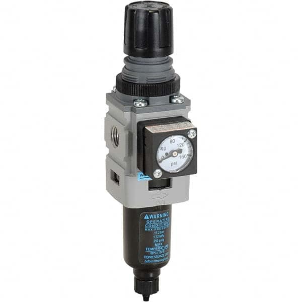 Wilkerson - Filter, Regulator & Lubricator (FRL) Units Configuration: 1 Pc. Filter/Regulator Body Type: Miniature - Industrial Tool & Supply