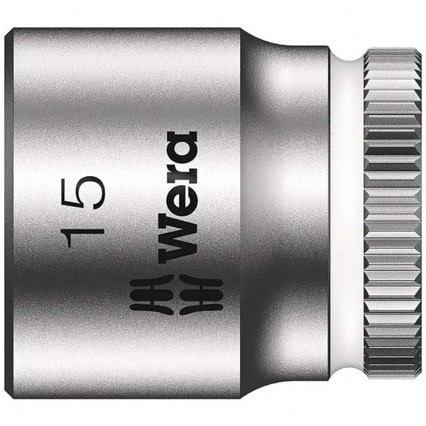 Wera - Hand Sockets Drive Size (Inch): 1/4 Size (mm): 15.0 - Industrial Tool & Supply
