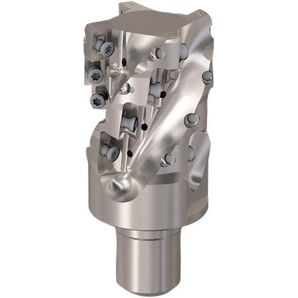 Seco - 1-1/2" Cut Diam, 44mm Max Depth of Cut, 20mm Shank Diam, 55mm OAL, Indexable Square Shoulder Slot Milling End Mill - XO.X12.. Inserts, M20 Modular Connection, 90° Lead Angle, Through Coolant, Series 217.69-12-Helical - Industrial Tool & Supply