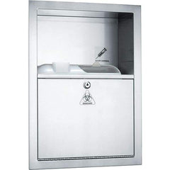 ASI-American Specialties, Inc. - Sharps Container Cabinets : Surface Mounted Color: Silver - Industrial Tool & Supply