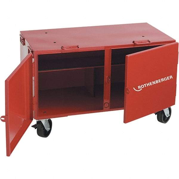 Rothenberger - 350 Lb Capacity Threader Transport Cabinet - 23" Wide x 46" Deep x 24" High, Steel - Industrial Tool & Supply