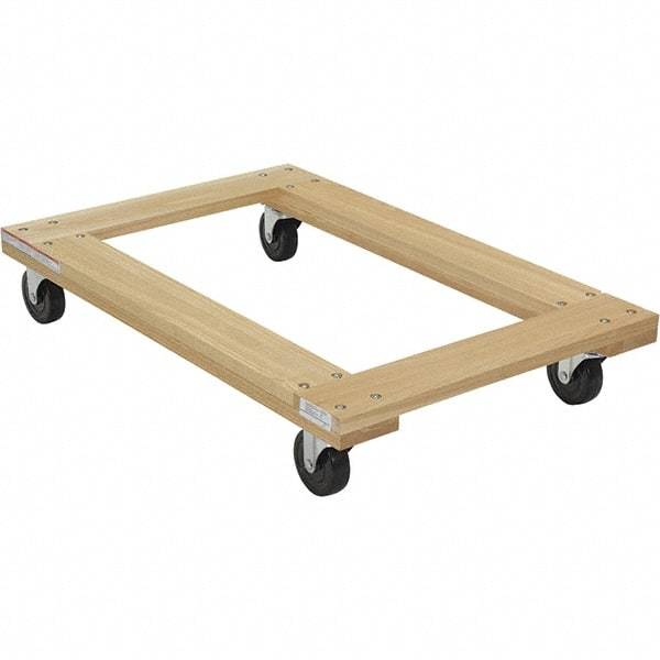 Vestil - 1,200 Lb Capacity Hardwood Dolly - 36" Long x 24" Wide - Industrial Tool & Supply
