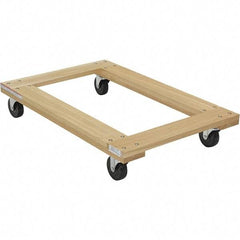 Vestil - 1,200 Lb Capacity Hardwood Dolly - 36" Long x 24" Wide - Industrial Tool & Supply