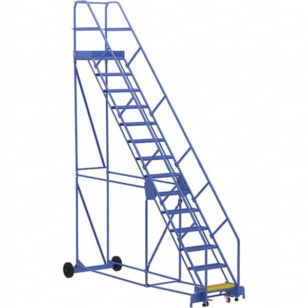 Vestil - 176" High 350 Lb Capacity 14 Step Ladder - Industrial Tool & Supply