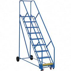 Vestil - 120" High 350 Lb Capacity 9 Step Ladder - Industrial Tool & Supply