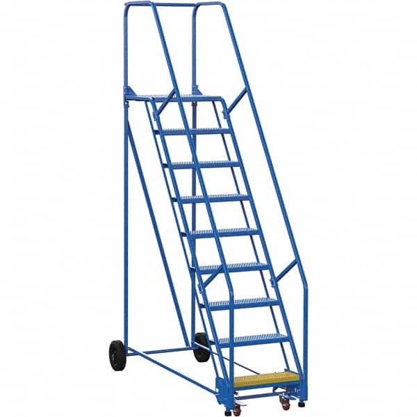 Vestil - 120" High 350 Lb Capacity 9 Step Ladder - Industrial Tool & Supply