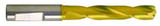 19/64 Dia. - Carbide HP 5xD Drill-140° Point-Coolant-TiN - Industrial Tool & Supply