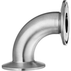 Value Collection - Sanitary Stainless Steel Pipe Fittings Type: 90 Elbow Style: Quick-Clamp - Industrial Tool & Supply