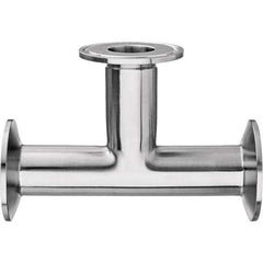 Value Collection - Sanitary Stainless Steel Pipe Fittings Type: Tee Style: Quick-Clamp - Industrial Tool & Supply