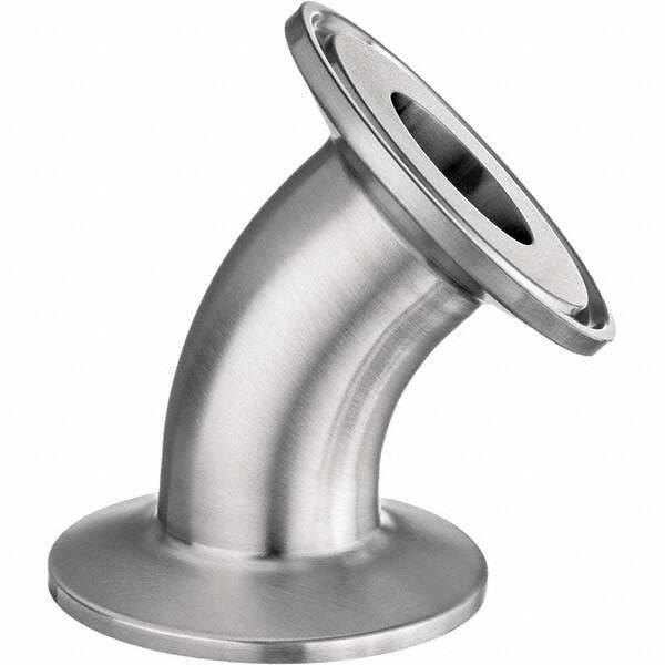 Value Collection - Sanitary Stainless Steel Pipe Fittings Type: 45 Elbow Style: Quick-Clamp - Industrial Tool & Supply