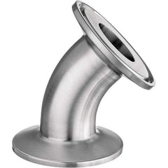 Value Collection - Sanitary Stainless Steel Pipe Fittings Type: 45 Elbow Style: Quick-Clamp - Industrial Tool & Supply
