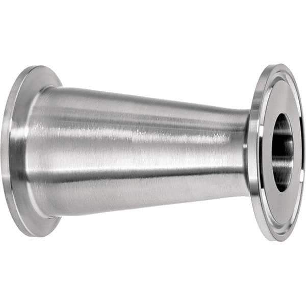 Value Collection - Sanitary Stainless Steel Pipe Fittings Type: Straight Reducer Style: Quick-Clamp - Industrial Tool & Supply