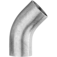 Value Collection - Sanitary Stainless Steel Pipe Fittings Type: 45 Elbow Style: Butt Weld - Industrial Tool & Supply