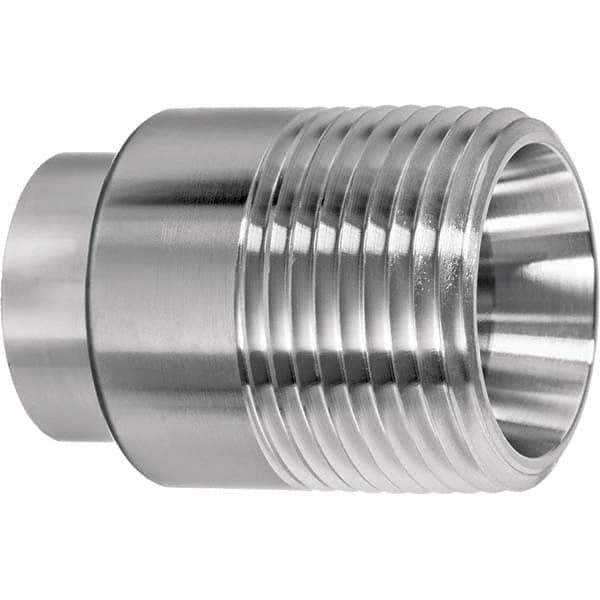 Value Collection - Sanitary Stainless Steel Pipe Fittings Type: Male Straight Style: Butt Weld - Industrial Tool & Supply