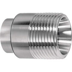 Value Collection - Sanitary Stainless Steel Pipe Fittings Type: Male Straight Style: Butt Weld - Industrial Tool & Supply