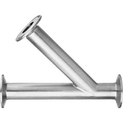 Value Collection - Sanitary Stainless Steel Pipe Fittings Type: 45 Elbow Style: Quick-Clamp - Industrial Tool & Supply