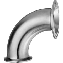 Value Collection - Sanitary Stainless Steel Pipe Fittings Type: 90 Elbow Style: Quick-Clamp - Industrial Tool & Supply