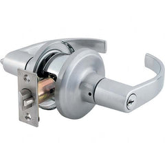Stanley - Classroom Lever Lockset for 1-3/8 to 1-3/4" Thick Doors - Industrial Tool & Supply