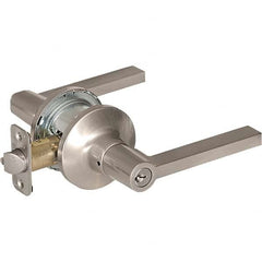 Stanley - Entrance Lever Lockset for 1-3/8 to 1-3/4" Thick Doors - Industrial Tool & Supply