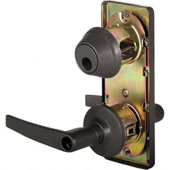 Stanley - Entry Lever Lockset for 1-3/8 to 1-3/4" Thick Doors - Industrial Tool & Supply