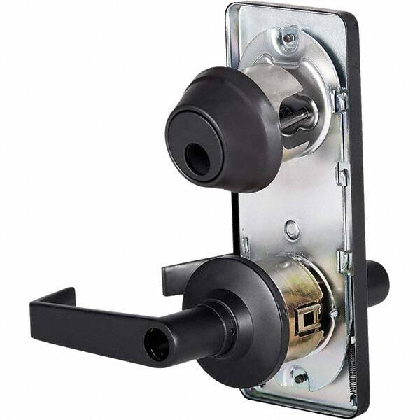 Stanley - Entry Lever Lockset for 1-3/8 to 1-3/4" Thick Doors - Industrial Tool & Supply