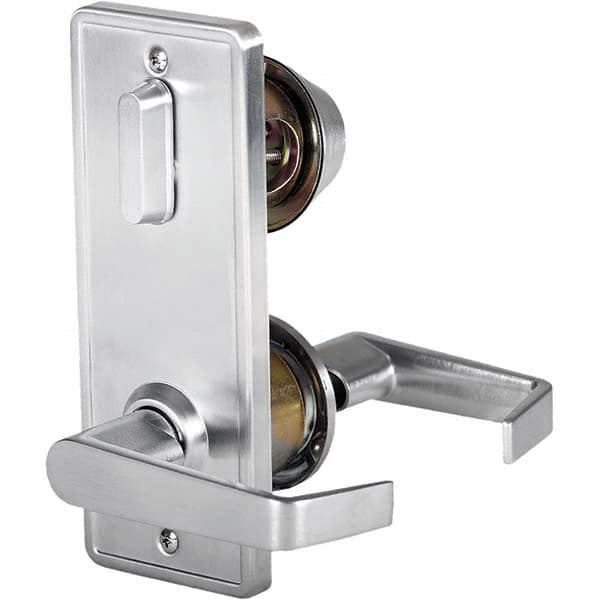 Stanley - Entry Lever Lockset for 1-3/8 to 1-3/4" Thick Doors - Industrial Tool & Supply