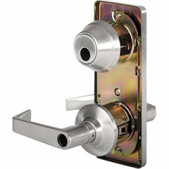 Stanley - Entry Lever Lockset for 1-3/8 to 1-3/4" Thick Doors - Industrial Tool & Supply