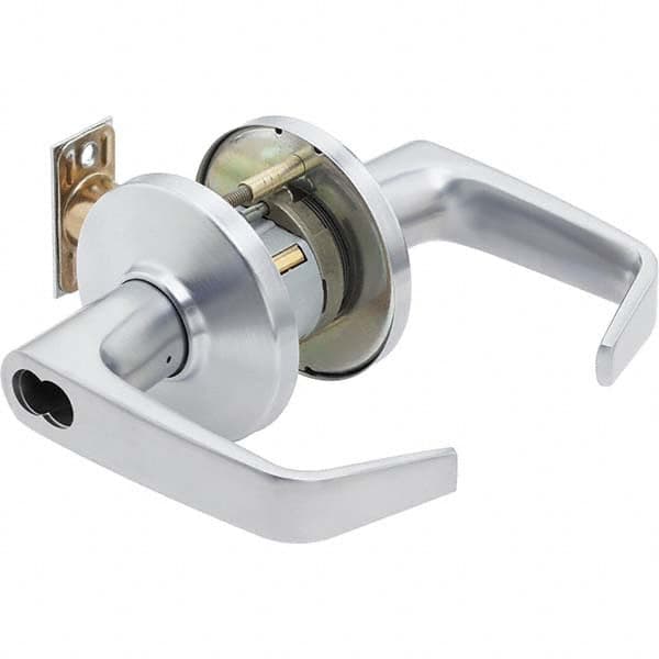 Best - Office Lever Lockset for 1-3/4 to 2-1/4" Thick Doors - Industrial Tool & Supply