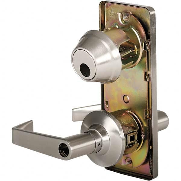 Stanley - Entry Lever Lockset for 1-3/8 to 1-3/4" Thick Doors - Industrial Tool & Supply