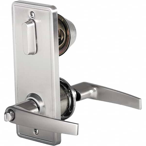 Stanley - Entry Lever Lockset for 1-3/8 to 1-3/4" Thick Doors - Industrial Tool & Supply
