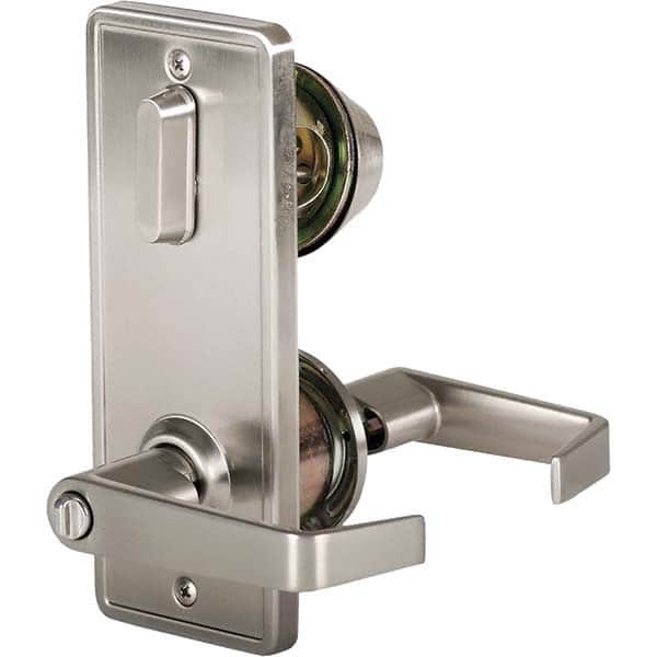 Stanley - Entry Lever Lockset for 1-3/8 to 1-3/4" Thick Doors - Industrial Tool & Supply