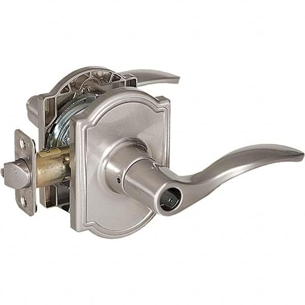 Stanley - Entry Lever Lockset for 1-3/8 to 1-3/4" Thick Doors - Industrial Tool & Supply