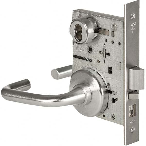 Best - Office Lever Lockset for 1-3/4" Thick Doors - Industrial Tool & Supply