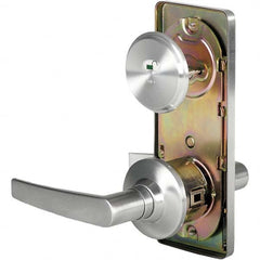 Stanley - Privacy Lever Lockset for 1-3/8 to 1-3/4" Thick Doors - Industrial Tool & Supply