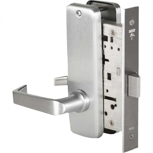 Best - Passage Lever Lockset for 1-3/4" Thick Doors - Industrial Tool & Supply