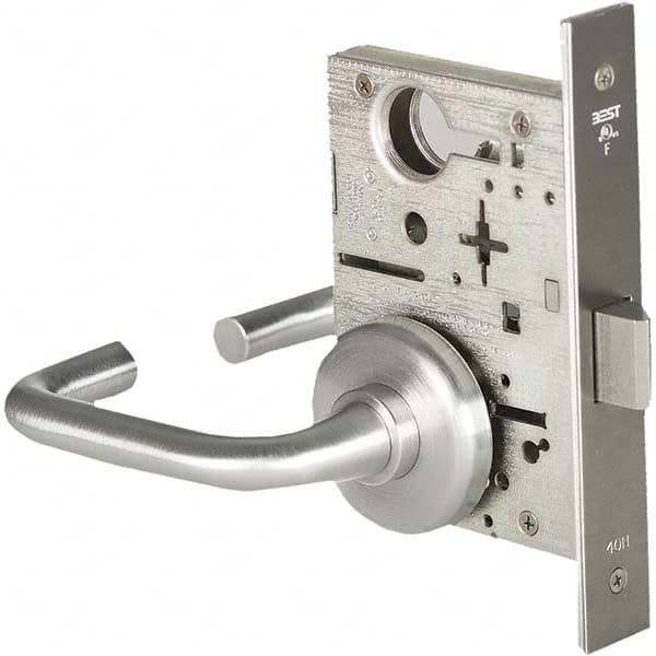 Best - Passage Lever Lockset for 1-3/4" Thick Doors - Industrial Tool & Supply