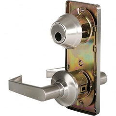 Stanley - Passage Lever Lockset for 1-3/8 to 1-3/4" Thick Doors - Industrial Tool & Supply