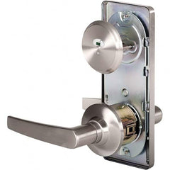 Stanley - Privacy Lever Lockset for 1-3/8 to 1-3/4" Thick Doors - Industrial Tool & Supply