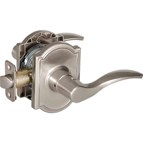 Stanley - Passage Lever Lockset for 1-3/8 to 1-3/4" Thick Doors - Industrial Tool & Supply