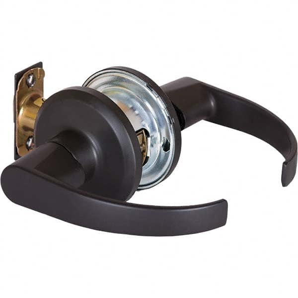 Stanley - Passage Lever Lockset for 1-3/8 to 1-3/4" Thick Doors - Industrial Tool & Supply