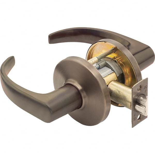 Best - Privacy Lever Lockset for 1-3/4 to 2-1/4" Thick Doors - Industrial Tool & Supply