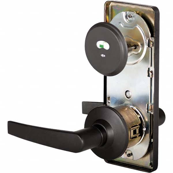 Stanley - Privacy Lever Lockset for 1-3/8 to 1-3/4" Thick Doors - Industrial Tool & Supply
