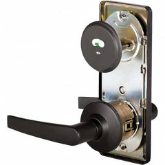 Stanley - Privacy Lever Lockset for 1-3/8 to 1-3/4" Thick Doors - Industrial Tool & Supply