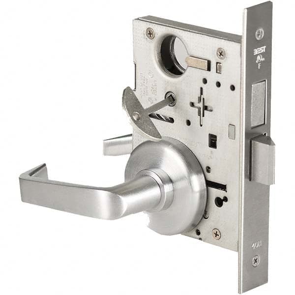 Best - Privacy Lever Lockset for 1-3/4" Thick Doors - Industrial Tool & Supply